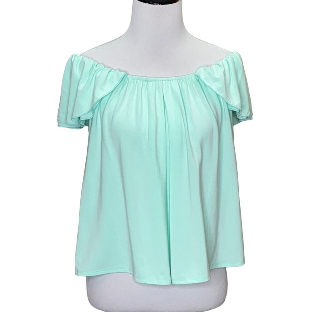 Naked Princess Amanda Tulip Sleeve Top Mint NWT
